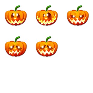 Halloween Emot icon sets preview