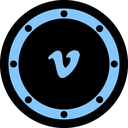 social, portifolio, rounded, video, network, btn, circle icon