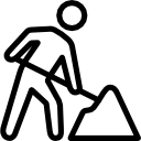 worker, road icon