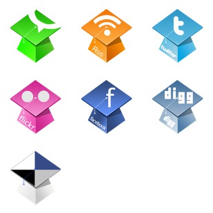 Graduation Hat Social icon sets preview