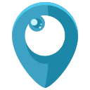 location, navigation, pin, social, media, pointer, logo icon
