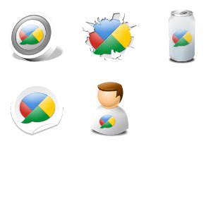 Google Buzz icon sets preview