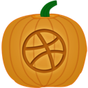 Dribbble, Pumpkin icon