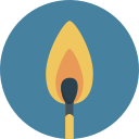 flame, match, fire icon