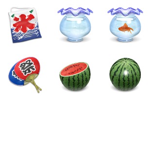 Japan Summer icon sets preview