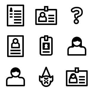 Identif icon sets preview