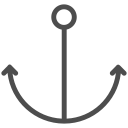 yacht, sea, cruise, boat, anchor, water, ship icon