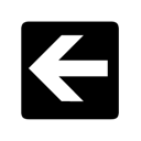 arrow, back, previous, prev, left, backward icon