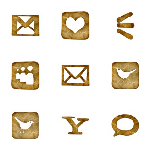 Crumpled icon sets preview