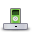 hardware, ipod, apple, dock, green icon