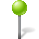Ball, Chartreuse, Map, Marker icon