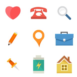 Flat Jewels icon sets preview