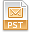 pst, file, extension icon