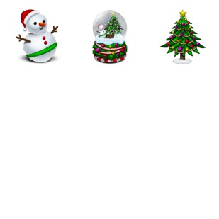 Merry Xmas 2010 icon sets preview
