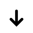 down, arrow icon
