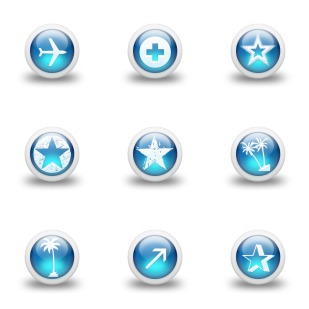 Clean 3D icon sets preview