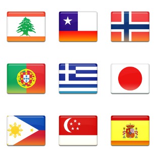 Flag icon sets preview