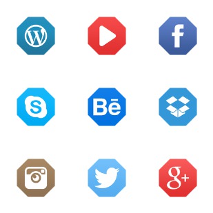 Social Market icon sets preview