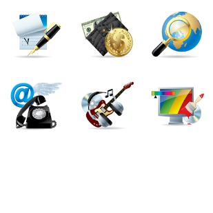Web icon sets preview