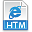 file extension htm icon