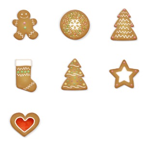 Christmas Cookies icon sets preview