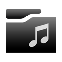 Black MusicFolder icon