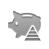 piggybank, pyramid icon