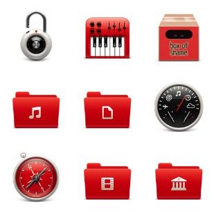 Soda Red icon sets preview