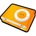 shuffle, orange, ipod icon
