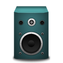 turquoise, speaker icon