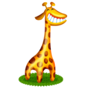 giraffe,animal,cartoon icon