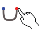 letter, gestureworks, lowercase, u, stroke icon
