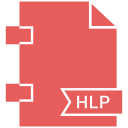 type, extension, hlp, document, file icon