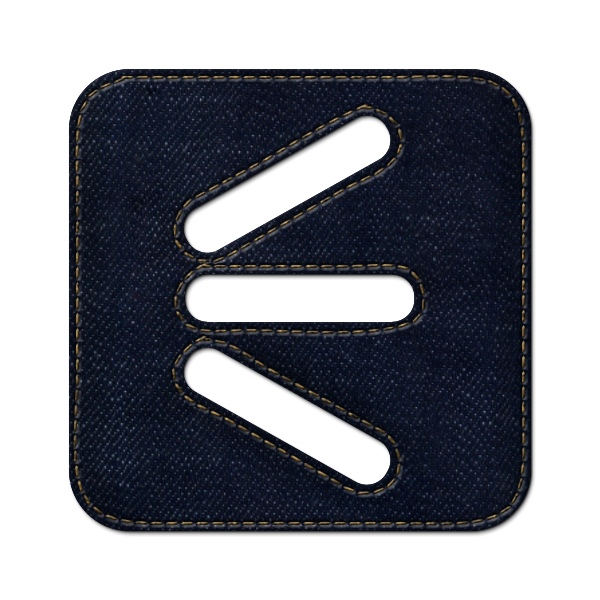 square, denim, jean, logo, social, shoutwire icon