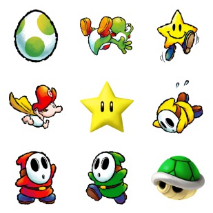 Super Mario icon sets preview
