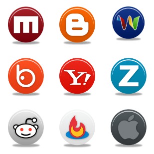 Pretty Social Media 2 icon sets preview
