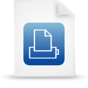 document, file, paper, blue icon
