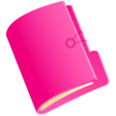 document,folder,pink icon