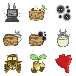 My Neighbor Totoro icon sets preview