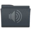 folder, sounds icon