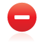button, remove, red icon