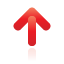 up, red, arrow icon