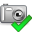 accept, camera icon
