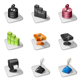 Office Dock icon sets preview