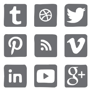 Social Media Set - Doodle icon sets preview