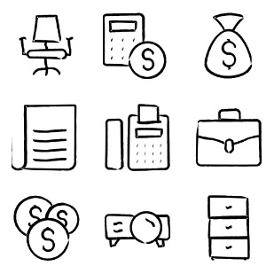 Business icon sets preview