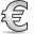 euro, currency, cash, money, coin icon