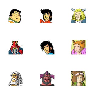 Voltes V Dark And Light icon sets preview