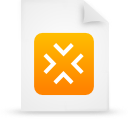file, document, paper, orange icon