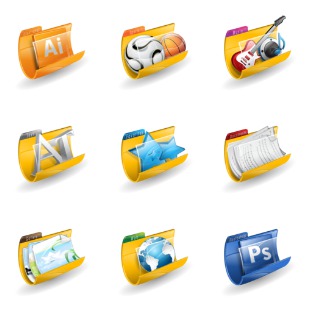 Folder icon sets preview